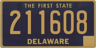 DE license plate 211608