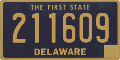 DE license plate 211609