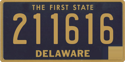 DE license plate 211616