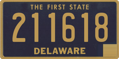 DE license plate 211618