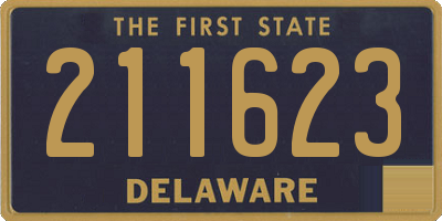 DE license plate 211623