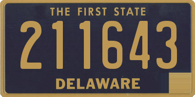 DE license plate 211643