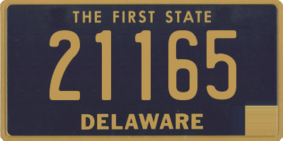 DE license plate 21165