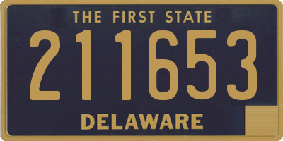 DE license plate 211653