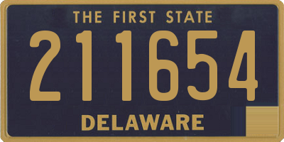 DE license plate 211654