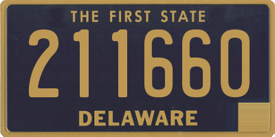 DE license plate 211660