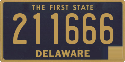 DE license plate 211666