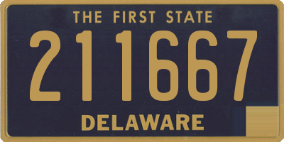 DE license plate 211667