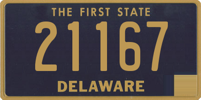 DE license plate 21167