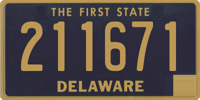DE license plate 211671