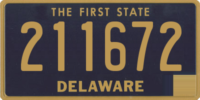 DE license plate 211672