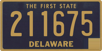 DE license plate 211675