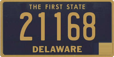 DE license plate 21168