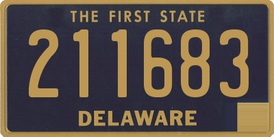 DE license plate 211683