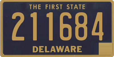 DE license plate 211684