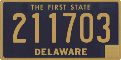 DE license plate 211703