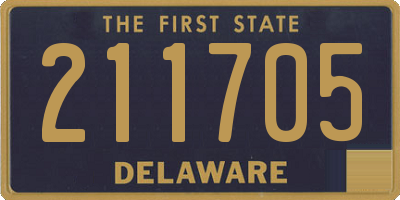 DE license plate 211705