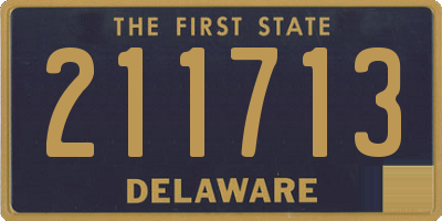 DE license plate 211713