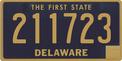 DE license plate 211723