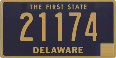 DE license plate 21174