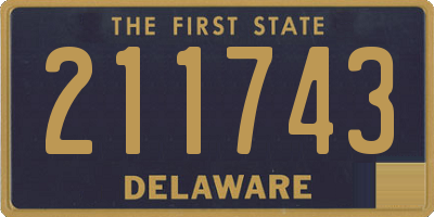 DE license plate 211743