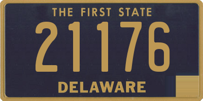 DE license plate 21176