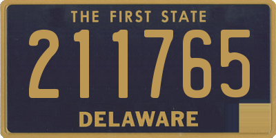 DE license plate 211765