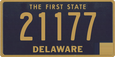DE license plate 21177