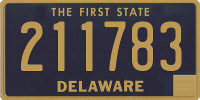 DE license plate 211783