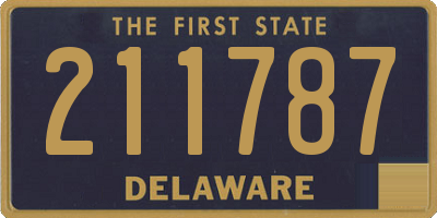 DE license plate 211787