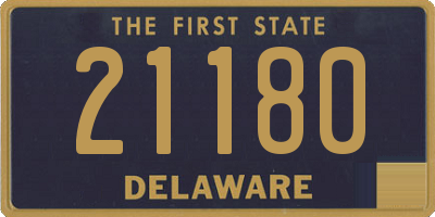 DE license plate 21180