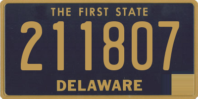 DE license plate 211807