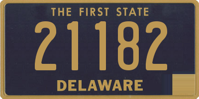 DE license plate 21182