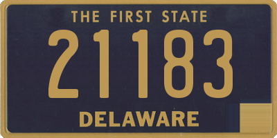 DE license plate 21183