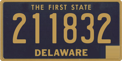 DE license plate 211832