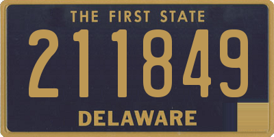 DE license plate 211849