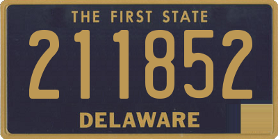 DE license plate 211852