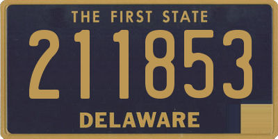 DE license plate 211853