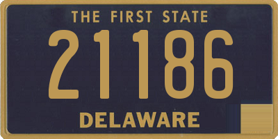 DE license plate 21186