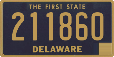DE license plate 211860