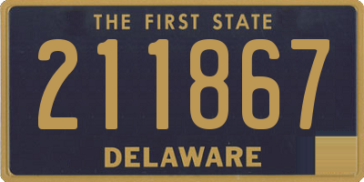 DE license plate 211867