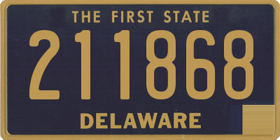 DE license plate 211868