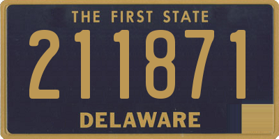 DE license plate 211871