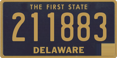 DE license plate 211883