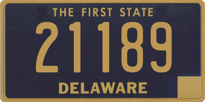 DE license plate 21189