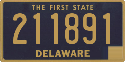 DE license plate 211891