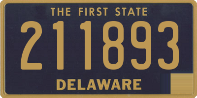 DE license plate 211893