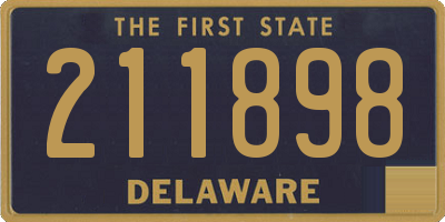 DE license plate 211898