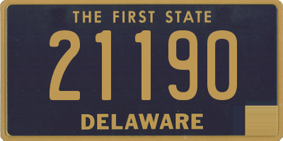 DE license plate 21190