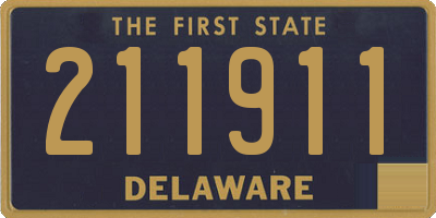 DE license plate 211911